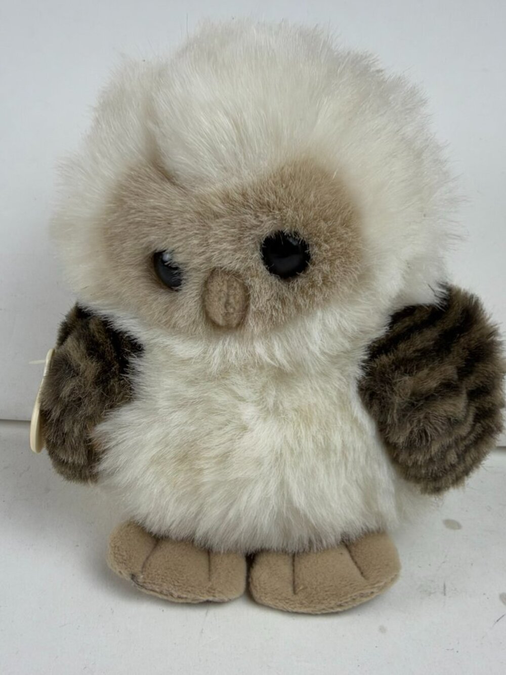 Vintage Ganz Bros Heritage Collection Owl Plush 6.5" Stuffed Bird with Tag